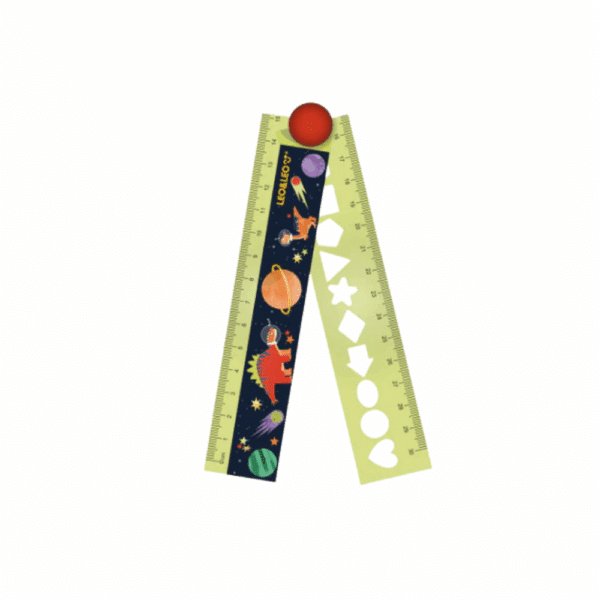 Régua de Plástico Dobrável 15cm Dino Space Leo&Leo
