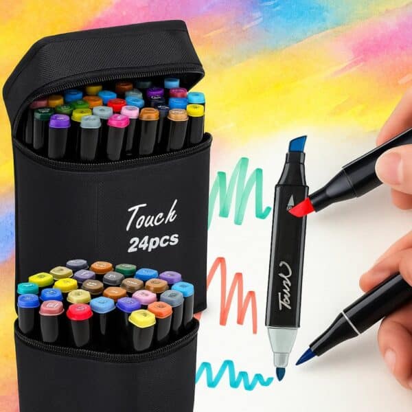 KIT CANETAS TOUCH COM 24 CORES - DUAS PONTAS
