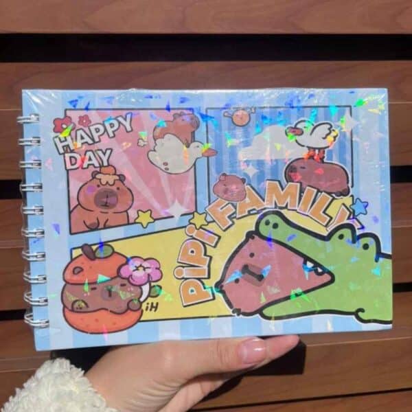 LIVRO DE COLORIR PIPI FAMILY / CAPIVARA / CAPYBARA / URSINHOS FOFOS / PAPELARIA FOFA KAWAII
