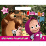 LIVRO MEGABLOCO COM 100 ADESIVOS | MASHA E O URSO