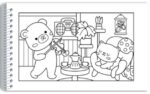 Livro de colorir Comfy & cozy books Comfy and Cozy Pink - Para Colorir / CIRANDA CULTURAL - Imagem 3