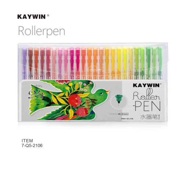 KIT 24 CANETAS | KAYWIN ROLLERPEN | PONTA FINA