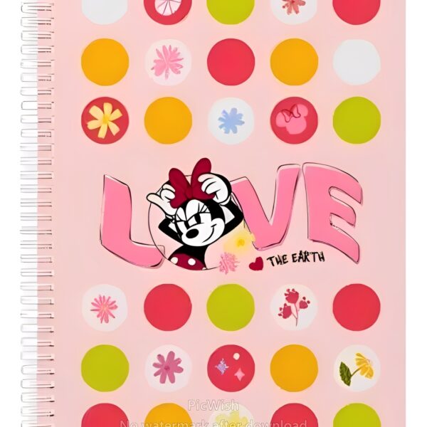 Caderno Universitário Minnie Mouse Disney | 1 Matéria | 80 Folhas