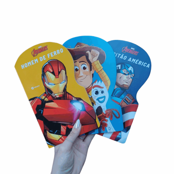 Livro Infantil Catornado Culturama | Homem de Ferro | Toy Story 4 | Capitão América