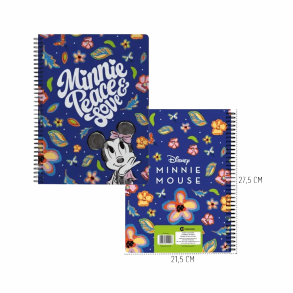 CADERNO ESPIRAL DA MINNIE | CAPA DURA | 10 MATÉRIAS | CULTURAMA