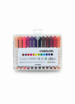 CANETINHA HIDROGRÁFICA | COZILON COLOR PEN 24 CORES | PONTA DOT | ESTOJO PLÁSTICO - Imagem 2
