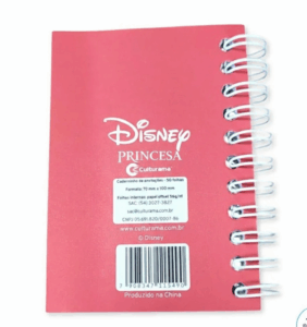 CADENINHO DE ANOTAÇÕES PERSONEGENS DISNEY | CULTURAMA | CAPA MOLE | 50 FOLHAS - Imagem 6